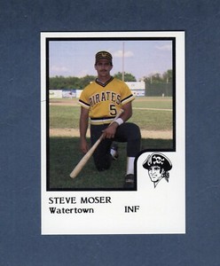 STEVE MOSER, 1986 Watertown Pirates | ProCards & Domino's Pizza FIRST CARD
