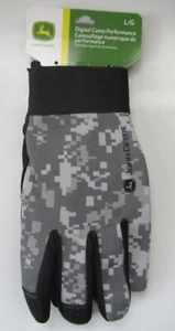John Deere Licensed Digital Camo Performance Large Gloves NEW LP77309 - Picture 1 of 3