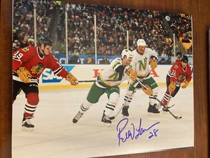 Minnesota North Stars Reed Larson Signed 8x10 W/COA - Picture 1 of 4