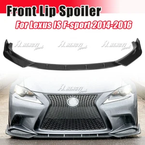 Fits Lexus IS200t IS350 IS250 F-Sport 2014-16 Front Bumper Lip Carbon Fiber Look - Picture 1 of 11