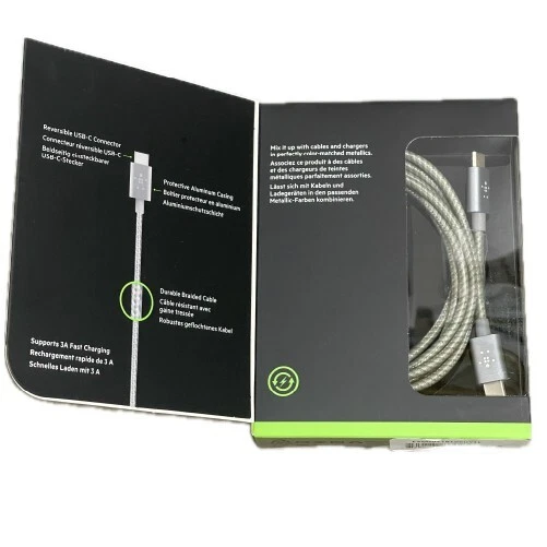 Belkin Mixit Metallic (Wholesale Price) USB-C to USB-C Charge Cable 60W - Image 1 of 2