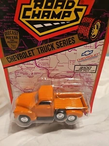 ROAD CHAMPS Chevrolet Truck 1/43 Orange Chevy C3100 1953 Pick-Up O Scale - Picture 1 of 8