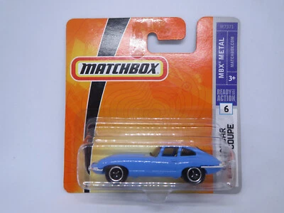 Matchbox 1961 Jaguar E-Type Series 1 Coupe, Light Blue, MINT on short card MB688 - Image 1 of 4