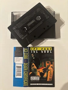 ICE CUBE - DEATH CERTIFICATE (RARE UK CASSETTE TAPE) - Picture 1 of 6