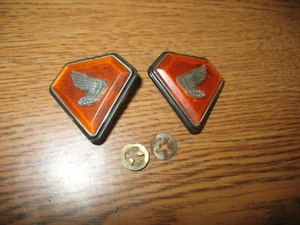 1972 CB750 K2 SIDE COVER EMBLEM SET HONDA CB 750 1972-1976 87127-341-000 - Picture 1 of 6