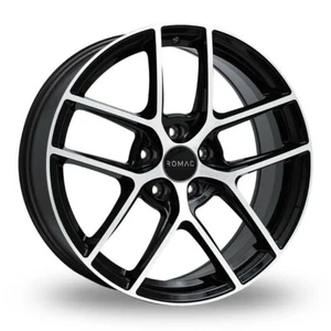 4X Mazda 3 2009 to 2013 Alloy Wheels - 18" Romac Diablo Black/Polished - Picture 1 of 1