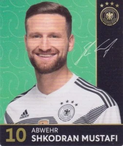 Rewe DFB Sammelkarten Fußball WM 2018 Russia Nr. 10 Shkodran Mustafi Bild NEU - Picture 1 of 1
