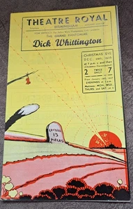 1936 George Formby Pantomima Flyer Theatre Royal Birmingham Dick Whittington - Imagen 1 de 3