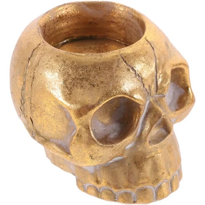 Halloween Tealight Holder Candlestick Skull Candleholder Table Centerpiece - Image 1 of 4