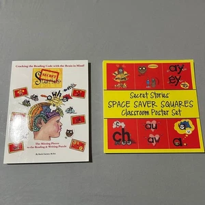 Secret Stories Cracking the Reading Code Book & Space Saver Squares Poster Set - Picture 1 of 4