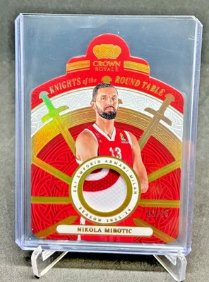 2023/24 Crown Royale Euroleague Knights NIKOLA MIROTIC Gold Jersey Patch 02/25 - Image 1 of 2