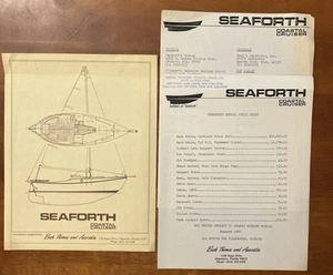 SEAFORTH Coastal Cruiser Yachts Sailboat Brochure Sales Dealer Price List - Picture 1 of 7