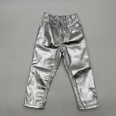 Baby Gap Pants Girls  Size 3Y Silver Pocket NWT ..#36489 - Image 1 of 4
