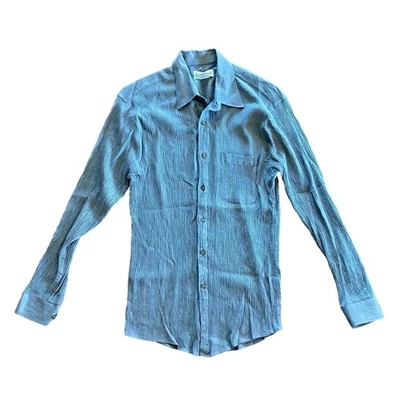 Camisa Merona Gris Arrugado Minimalista Botón Frontal Mujer Mediana Foto 1 de 4