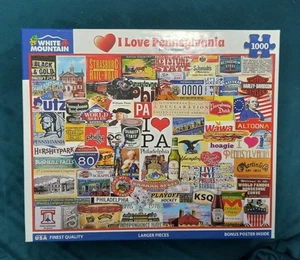 White Mountain Puzzle 1000 Teile - I Love Pennsylvania #1413A - Bild 1 von 4