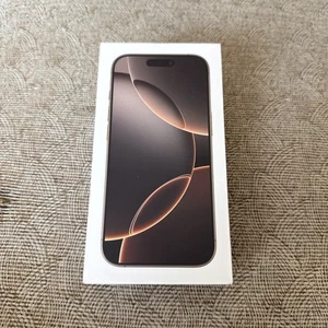 iPhone 16 Pro Desert Titanium 125 Go - Boîte vide seule - Photo 1 sur 3