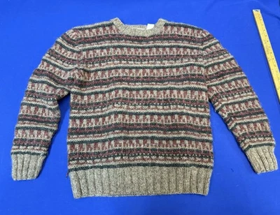 Vintage Woolrich Hand Knitted 100% Wool Sweater XL Fair Isle Nordic USA Made - Image 1 of 4