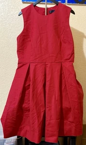 Gap ärmelloses Kleid Größe 16 modern rot Fit and Flare mit Taschen - Bild 1 von 7
