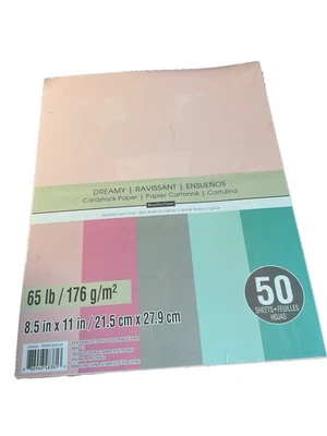 RECOLLECTIONS DREAMY CARDSTOCK PAPER 8 1/2" X 11" 50 SHEETS 65 LB - Image 1 of 2