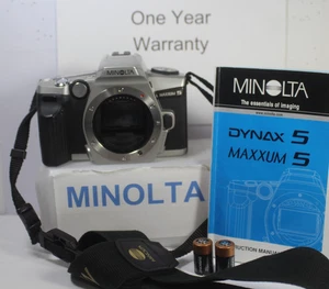 1 Jahr Garantie Minolta Maxxum 5 Dynax 5 35mm analoge Spiegelreflexkamera tolle Schülerkamera! - Bild 1 von 23