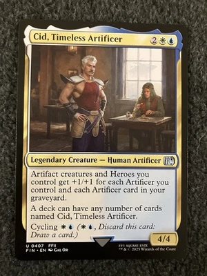 Magic The Gathering MTG - Cid, Timeless Artificer (0407) - Final Fantasy - Image 1 of 2