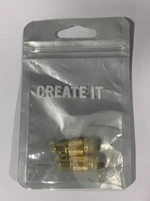 RadioShack 2 Pack Audio Coupler F-Connector male to RCA (phono) female. 278-0475 - Image 1 of 4