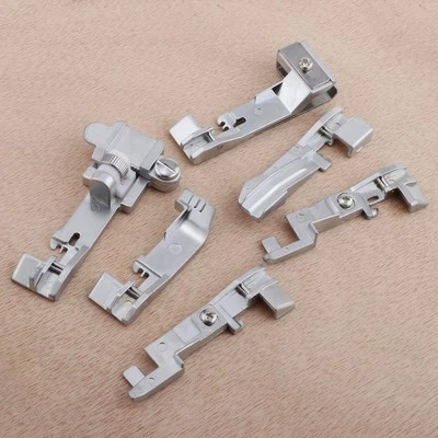 Útil juego de 6 pies prensatelas parte máquina de coser para máquina overlock Singer Foto 1 de 4