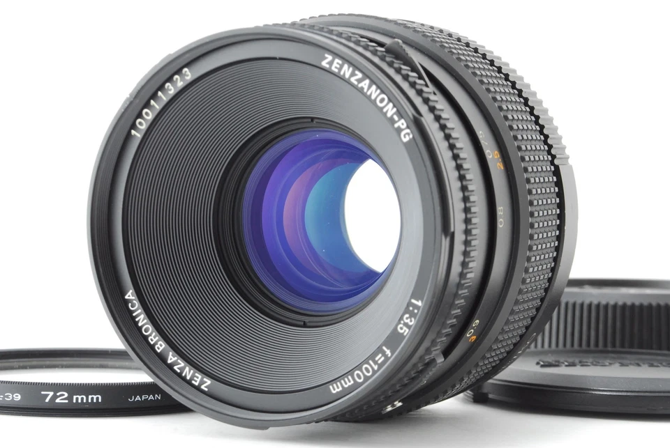 [CASI COMO NUEVO con estuche] Lente Zenza Bronica Zenzanon PG 100 mm f3,5 para GS-1 JAPÓN Foto 1 de 4