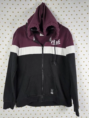 Chaqueta con Capucha Mediana Victorias Secret Rosa Colorblock Cremallera Completa Foto 1 de 4