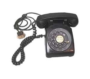 Vintage Western Electric Classic Black Rotary Dial Desk Phone (Dial Works) - Picture 1 of 8