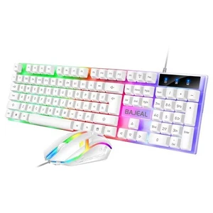 Seven Color Backlit Ergonomic USB Keyboard for Comfortable Typing Experience - Picture 1 of 14