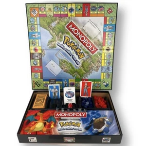 Monopoly Pokemon Kanto Edition Boardgame - Complete - Picture 1 of 12