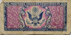 Series 481 Ten Cents Military Payment Certificate D00207168D 10c - Picture 1 of 4