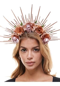 NEW KBW- Divine Temptation Rose Skull Crown - SALE RAVE EDC - Picture 1 of 2