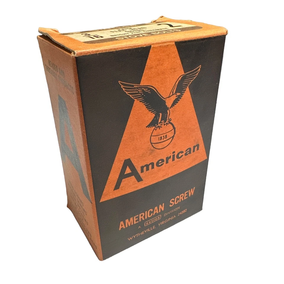 Vintage American Screw Company - Flat Head Steel 3/16 2” - Slotted Stove Bolts - Image 1 of 3