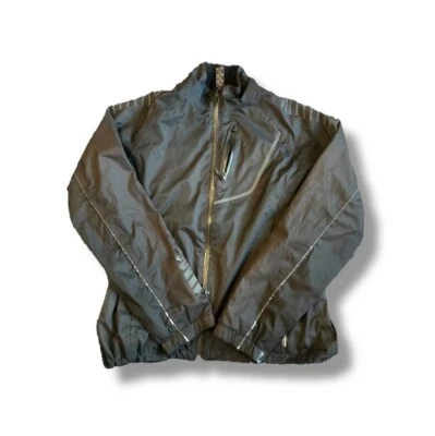 Chaqueta cortavientos ligera Bontrager para hombre negra con cremallera completa talla mediana Foto 1 de 4