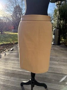 CAbi Camel/tan Skirt, faux leather waistband accent with side pockets - Picture 1 of 8