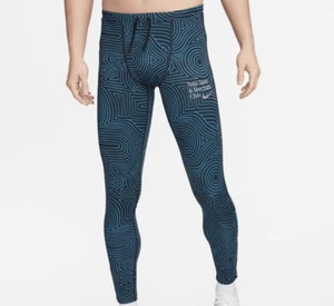 Nike Challenger Sanctuary Running Tights / Pants FB9034-406 Size L Blue / Black - Picture 1 of 4
