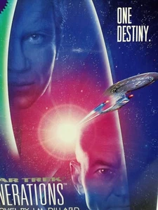 Star Trek Generations by J.M. Dillard, 1994 Hardcover & DJ, Novel, Book - Picture 1 of 7