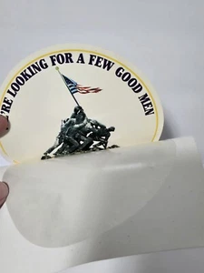 Pegatina para ventana Cuerpo de Marines de Estados Unidos Estamos buscando algunos buenos hombres calcomanía militar - Imagen 1 de 5