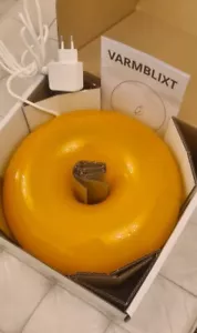 ✅ IKEA VARMBLIXT Tisch Wandleuchte LED ORANGE Glas Lampe Sabine Marcelis Donut ✅ - Bild 1 von 2