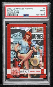 2020 Upper Deck Marvel Annual Hologram 15/21 Mary Jane Parker #8 PSA 9 MINT aa7