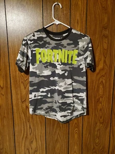 Niños - Fortnite - Camiseta Manga Corta Cuello Redondo - Tema Camuflaje - XL (14 - 16) - Imagen 1 de 3