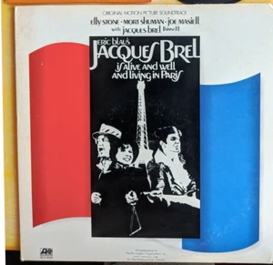 JACQUES BREL lot: ALIVE & WELL & LIVING IN PARIS double LP, Elly Stone promo 45 - Picture 1 of 6