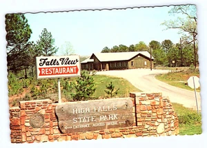 Falls View Restaurant High Falls State Park between Atlanta Macon Postcard CT19 - Picture 1 of 2