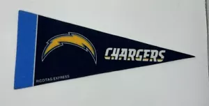 San Diego Chargers NFL Vtg Logo Mini Pennant 9x4in Felt Banner Flag Los Angeles - Picture 1 of 3