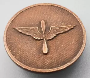 WWI Army Air Service Wings Enlisted Collar Disc RARE PRE-1926 WING VARIATION - Picture 1 of 2