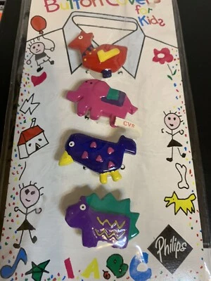 Button Covers  Theme Animals 4 Pieces  - Image 1 of 4