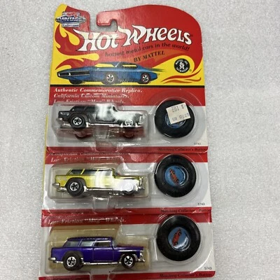 Lote de (3) #5743 Nuevo en Paquete 1993 Clásico Nomad Hot Wheels De Colección Púrpura/Marrón/Lima T4 Foto 1 de 4