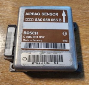 Audi 80 Coupe S2 B4 Airbag Sensor ECU Bosch 0 285 001 037 AUDI 8A0959655B - Picture 1 of 3